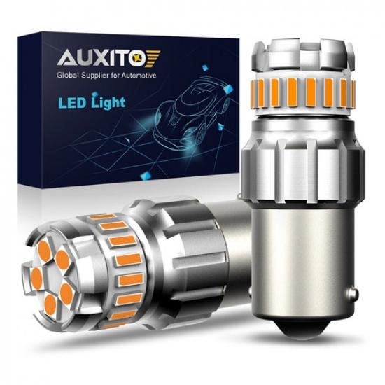 AUXITO BA15S 1156 Amber LED Turn Signal Light Bulb Error Free Anti Hyper Flash A