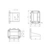 Mounting Bracket for 120A For Anderson Connectors with Cover for Flush Installation on Panels in RVs Boats and Trucks