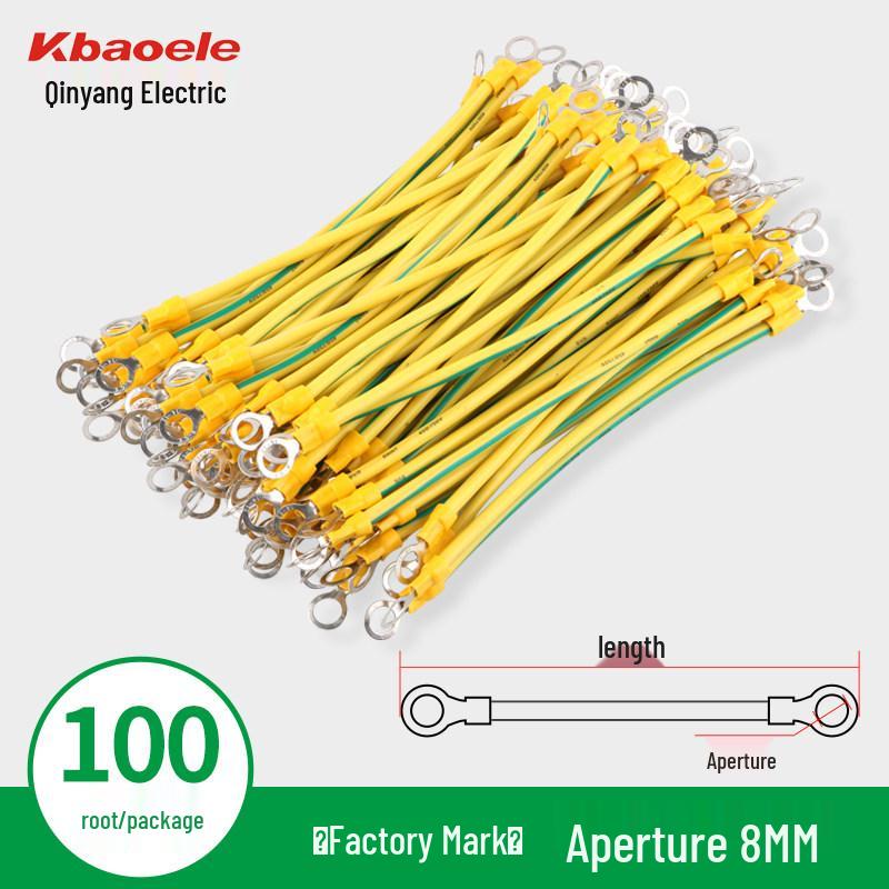 Flexible Copper Yellow-Green Bicolor Grounding Wire for 4 Square Photovoltaic Cable Tray and Distribution Box