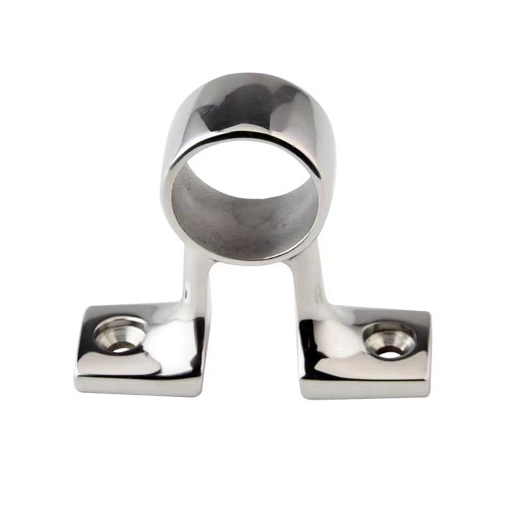 Stainless Steel Hand Railing Fitting Center Bracket for 25mm Tubing Stable Durable Suitable for Watercrafts Marine Boat