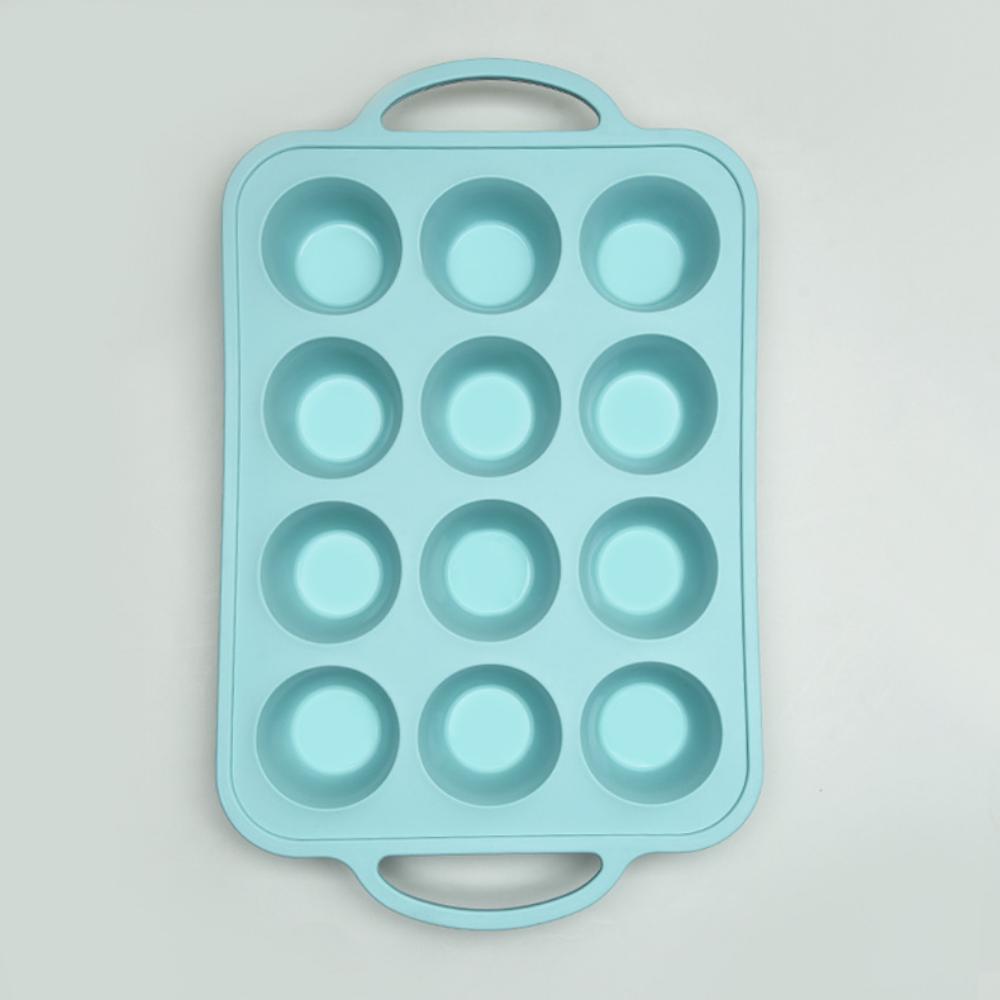 Food Grade Silicone Cake Mold High Temperature Resistant 12 Even Cake Making Baking Mold