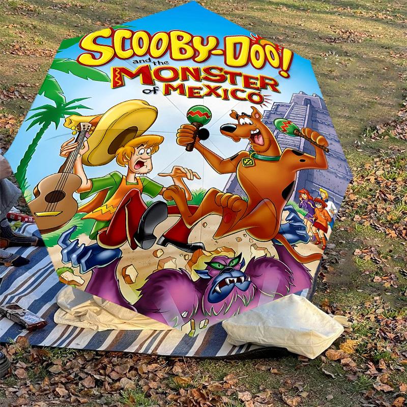 1PC Scooby-Doo Mexico Umbrella-8-Rib Reinforced, Automatic Open, Lightweight & Durable, Cute Fashion Accessory for Outdoor, D2639