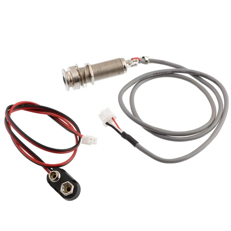 VT1 Acoustic Guitar Pickup System With Mic Beat Board Tail Nail Pickup Soft Piezo Equalizer System Guitar Accessories