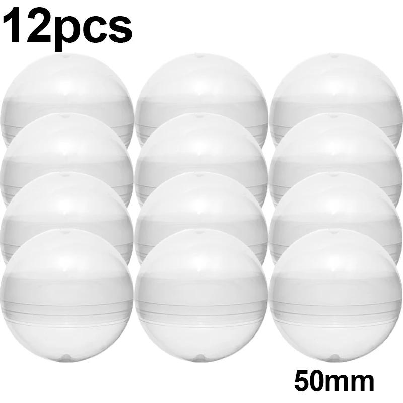 Kids Childrens 10pcs Plastic Capsule Toy Storage Clear Vending Machines Empty Case Round Eggshell Plastic Ball Container Party Favors Gift Present