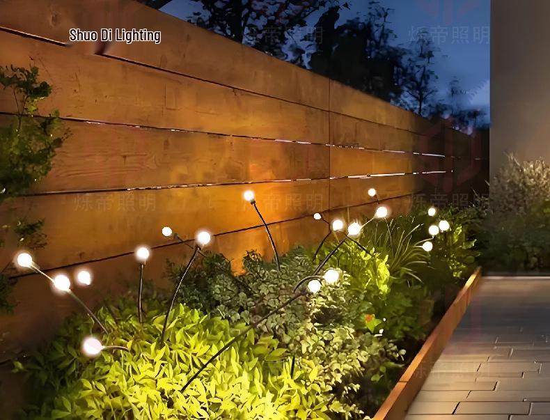 Firefly Solar Garden Lights: Waterproof Outdoor Villa and Lawn Decor