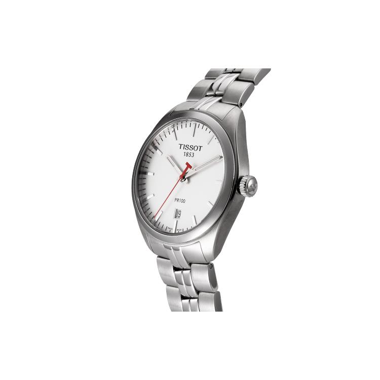 Tissot PR100 Collection Quartz Movement 100m Water Resistance Men's Watches Watch 39mm White Dial T101.410.11.031.01