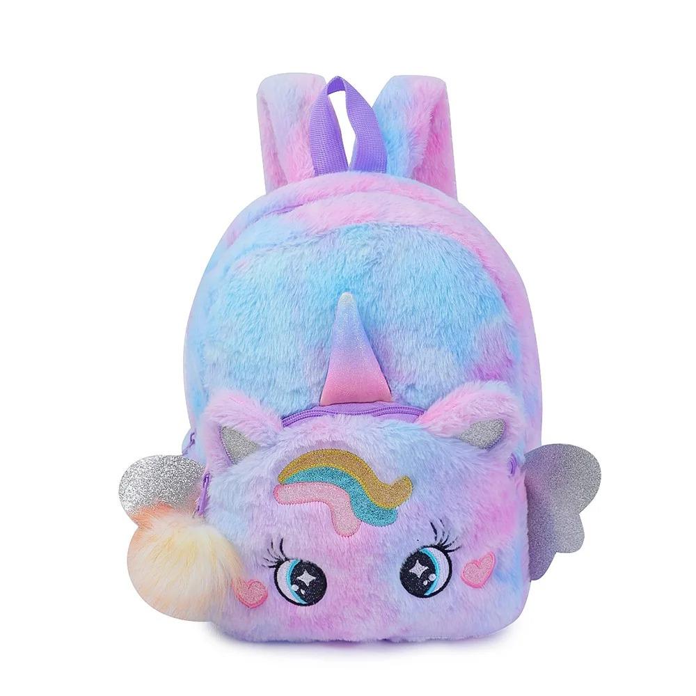 Personalisierter Buchstabe Bestickt Neugeborenes Benutzerdefinierter Name Kinderzimmer Baby Plüsch Einhorn Rucksack Kindertasche Geschenke Junge Mädchen