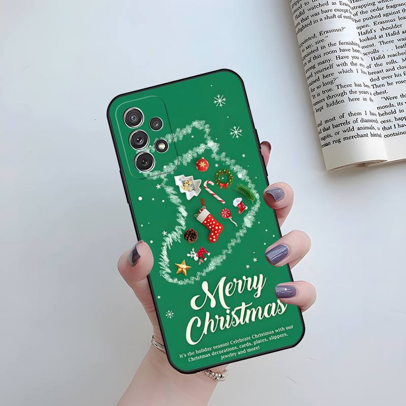 Christmas Gift Santa Claus Phone Case Funda For Samsung S20 Lite S22 S30 Ultra S21 Fe S9 S10 E Plus Shockproof Back Cover