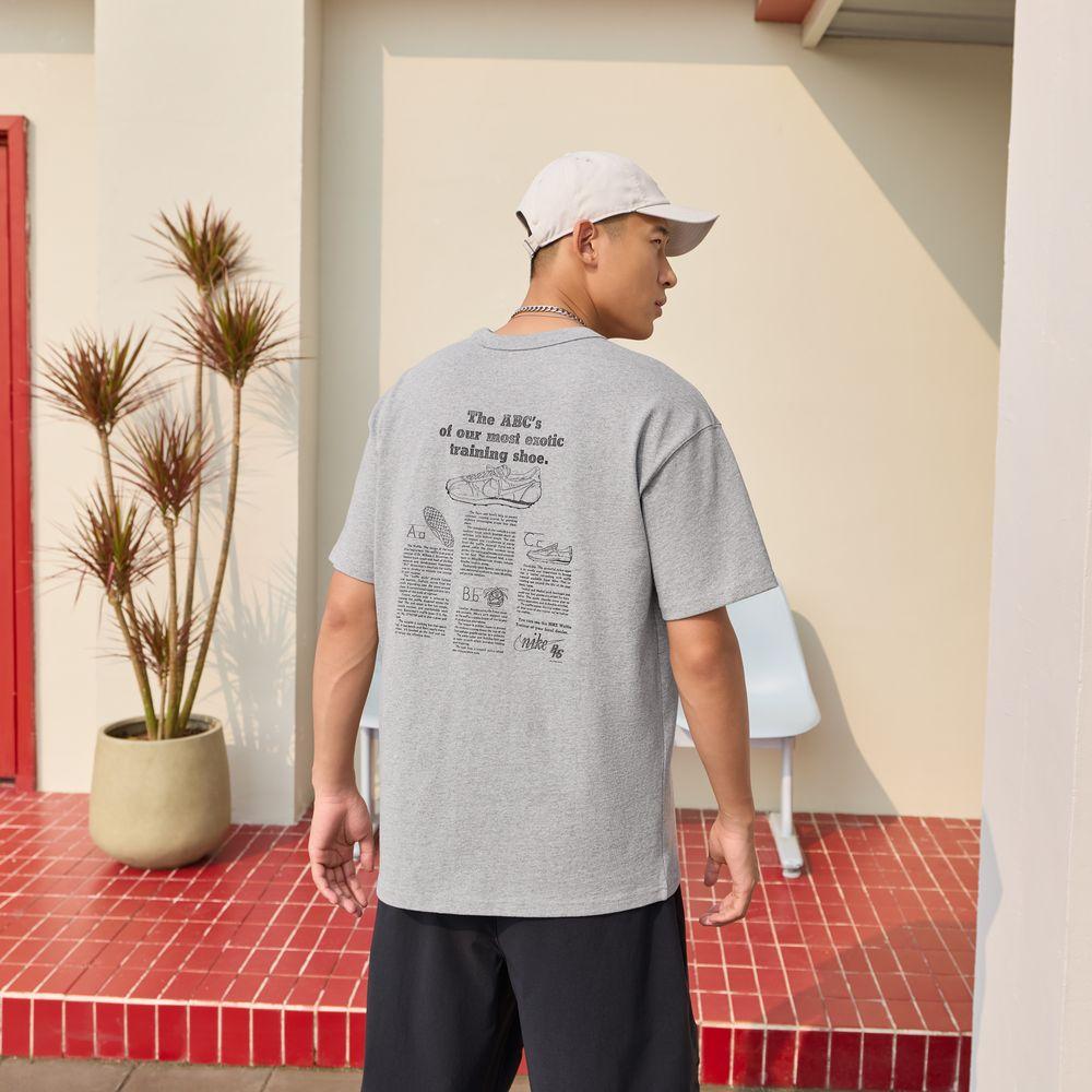 Nike Sportswear T Shirts Men s Toned Dark Gray Crew Neck Moderate M