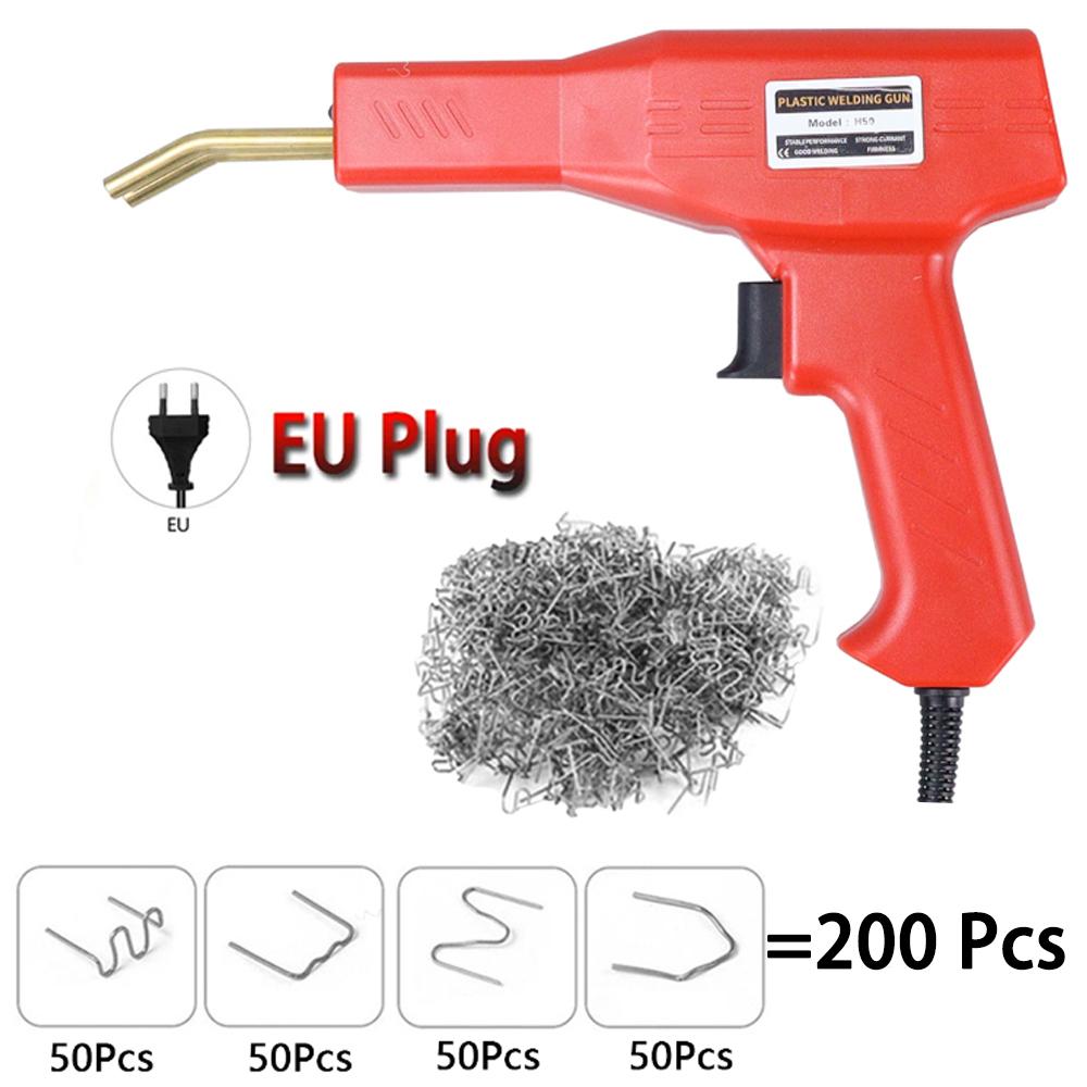 

Пластиковый сварочный аппарат 200/600 комплект скоб DIY Пластиковый сварочный аппарат набор инструментов ЕС/США Инструменты для ремонта пластика