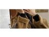Oatmeal Woolen Coat - Women's Loose Mid-Length Korean Style Outerwear for Fall/Winter 2025