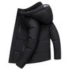 Winter Men's Business Down Jacket for Seniors - Thick, Warm, Plus Size Short Coat
