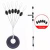 100pcs Rubber Space Bean Stopper 4 Sizes Carp Fishing Accessories Suitable For Fishing Line 0.2-5#
