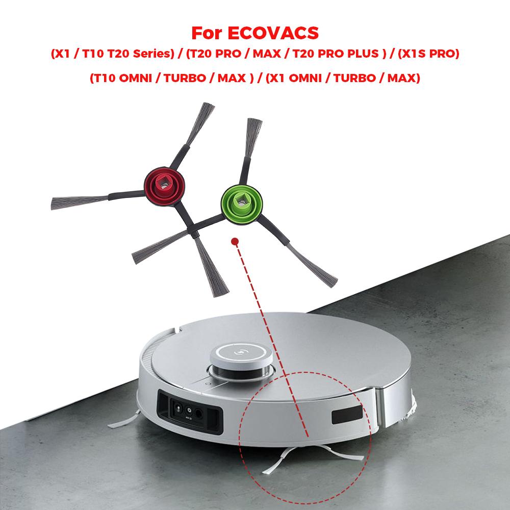 Side Brushes Spare Part For Ecovacs T5/T8/T8 Aivi//T8 max/T9 max//T9 aivi/ N5/N8/N8+/N8 Pro/X1 OMNI/X1 TURBO/T20 PRO/T10 OMNI Vacuum Cleaner