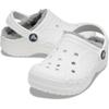 Crocs Kinder Bayaband gefütterter Clog Grau 19cm Weiß/Hell