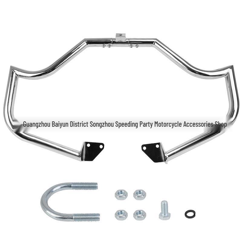 

Chrome Front Bumper Crash Bar for Harley Dyna, Fat Boy, Breakout, Street Bob, Road King