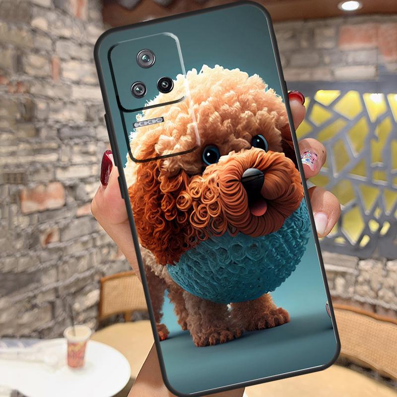 Poodle Dog Case For Xiaomi 14T Pro 13T 11T 12T 13 14 15 Ultra POCO X6 X7 Pro X3 X5 M6 F5 F6 Pro Cover