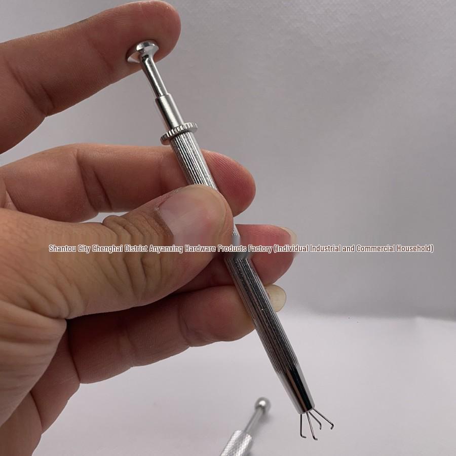 Stainless Steel Claw Grabber Tool for Diamond Picking and Manicure, Non-Slip Grip, Long & Short Options