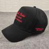 Letter embroidered baseball cap casual fashion spring and summer cap showing the face small high top five-piece couple's hats