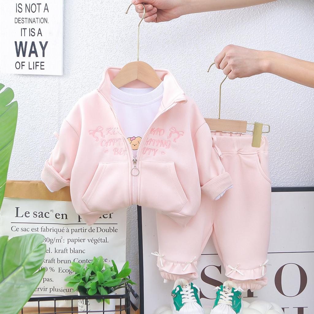Kids Casual Long-Sleeve Set, Comfortable Daily Wear Outfits
