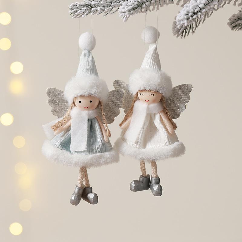 CutPlush Christmas Angel Ornaments - Fairy Doll Hanging Decor for Christmas Treee