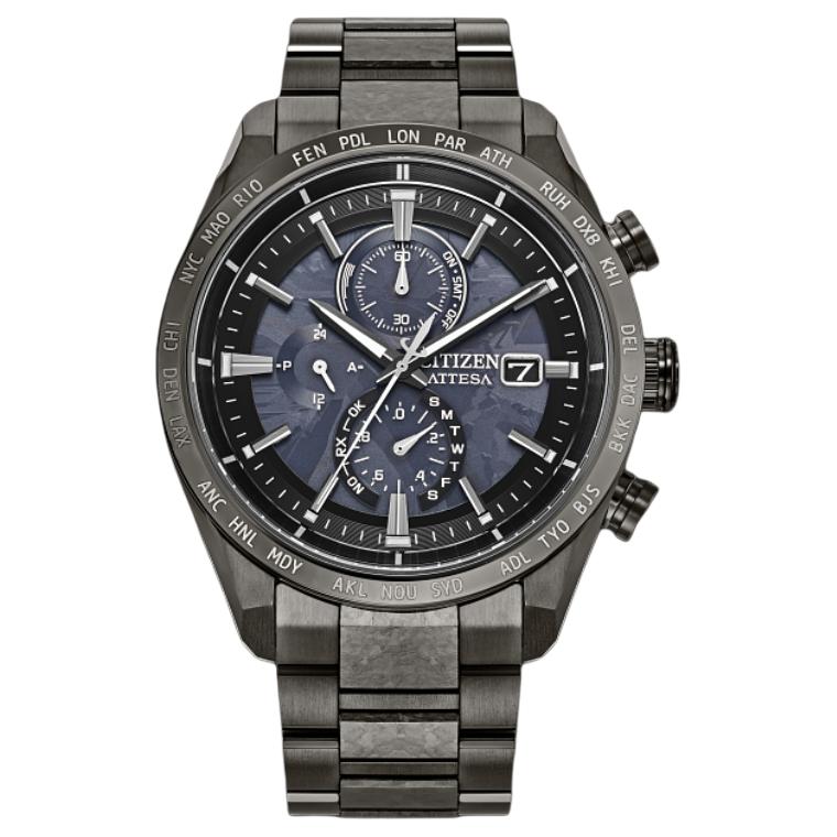 

CITIZEN 100m Water Resistant Light Powered Quartz Movement Super Titanium Strap Watch 42mm Unisex AT8287-62E Black Dial