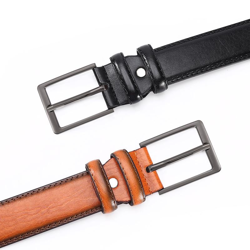 Men's Classic Business Pin Buckle Belt: Versatile Design for Middle-Aged and Young Professionals