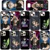 for Samsung Galaxy S25 S24 S23 S22 Ultra FE Plus A17 A37 A57 A56 A55 A06 A16 A15 A36 A26 A35 A05 A25 A54 A34 Phone Case Lovely Asta Black Clover Cover