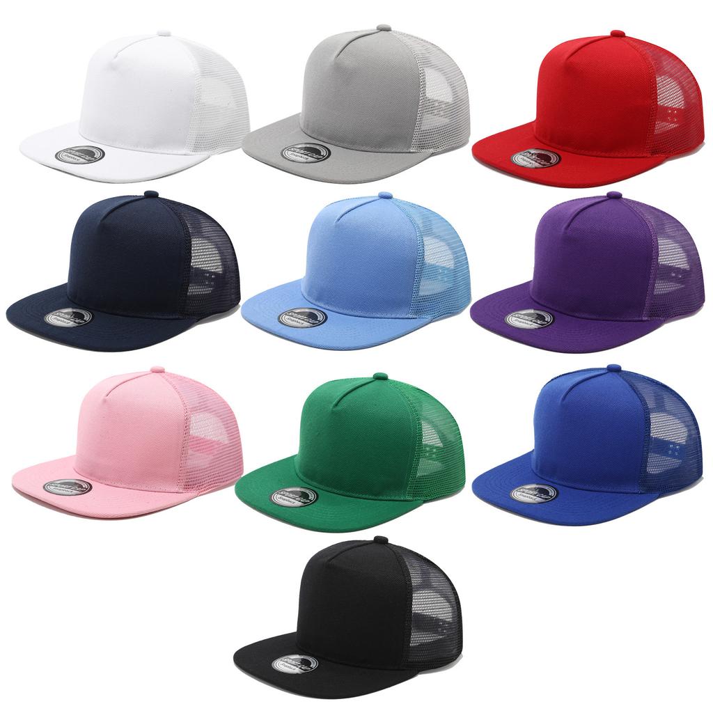Fashion Unisex Baseball Cap Men Women Hip-hop Flat-brimmed Cap Outdoor Snapback Hat Flat Brim Trendy Leisure Adjustable Sun Hats