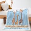 Blanket Animal Giraffe Digital Printed Lamb Fleece Crystal Fleece Blanket