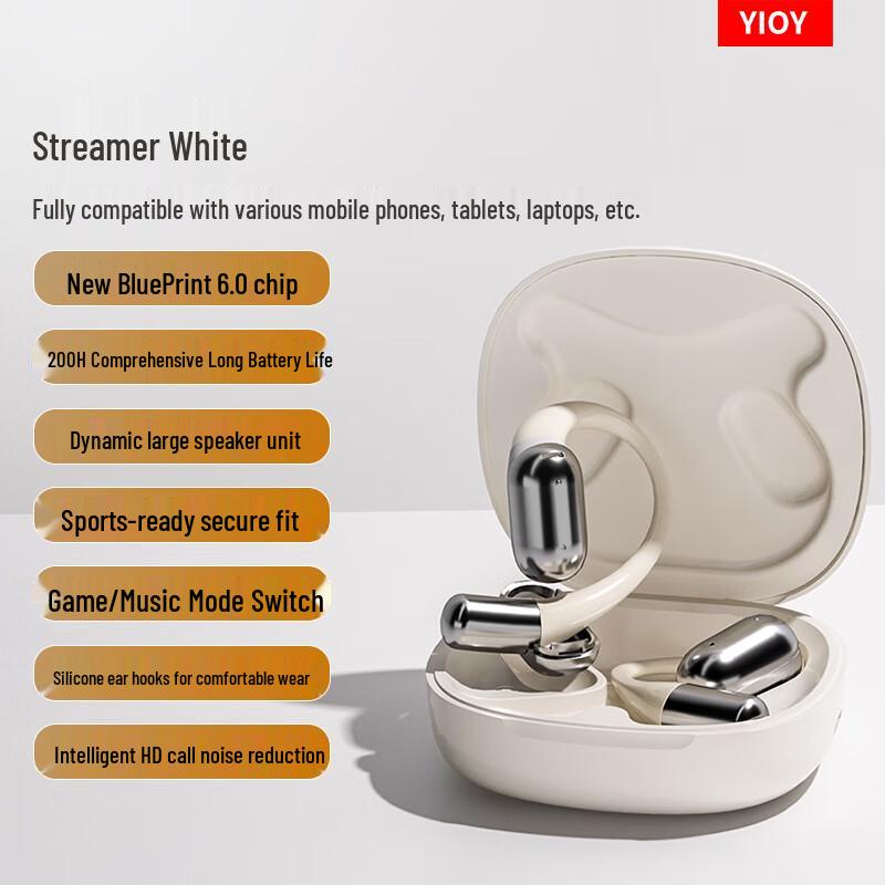 YIOY M6spro Open-Ear Wireless Bluetooth Headset