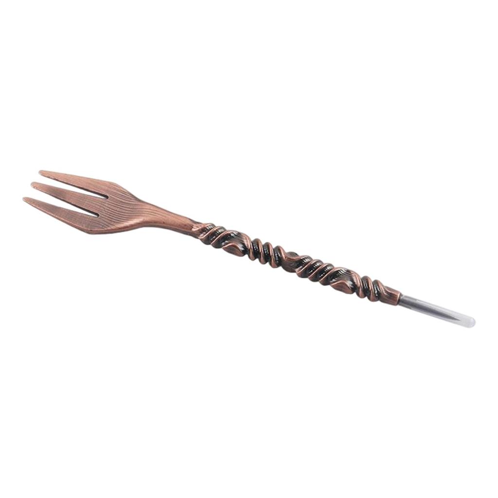 dreamhouse2019 Multipurpose Metal Fork with Protective Cover Foil Puncher Retro