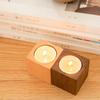 Solid Wood Candlestick Xmas Wedding Valentine's Day Prop Table Decoration Candle Stick Holder