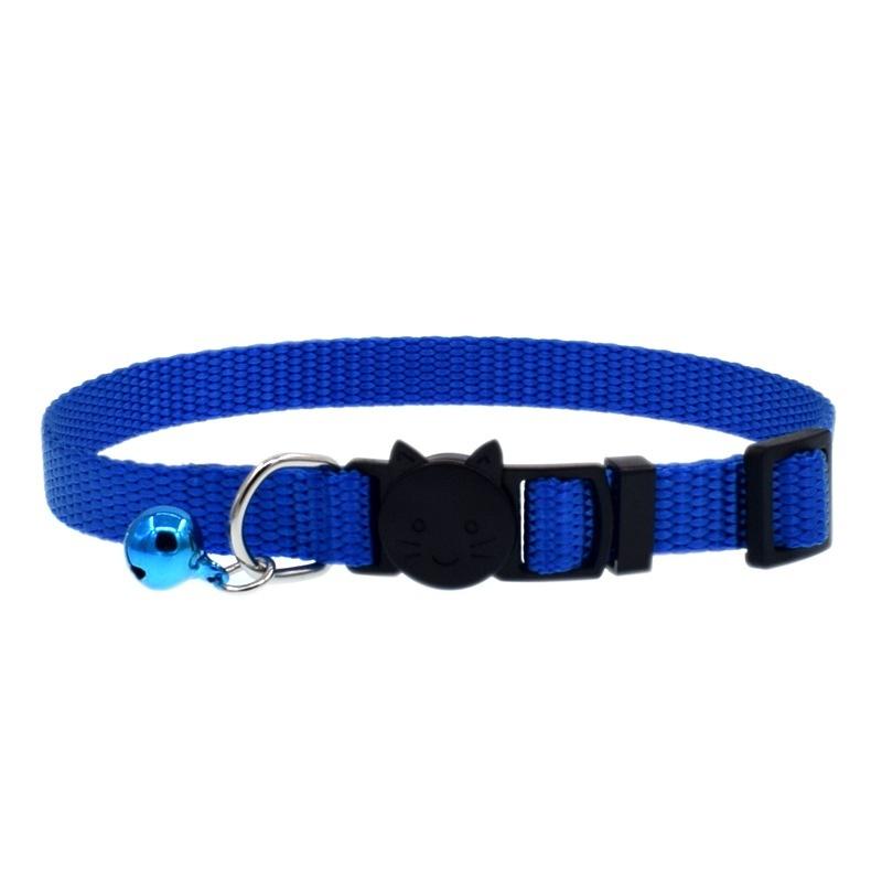 Cat Collar with Bell Safety Buckle Kitten Small Dogs Cats Adjustable Nylon Collars Pet Supplies
