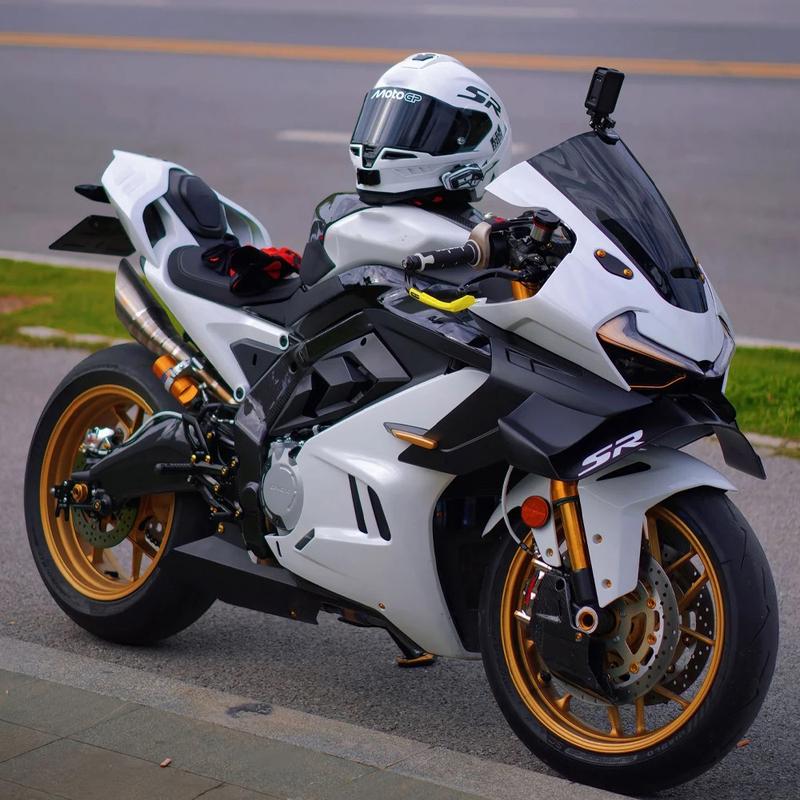 2024+ Fit For CFMOTO 675SR Front Spoiler Lower Spoiler Lower Lip GP Wing Downforce Naked Frontal Spoilers 675SR-R 2024 2025