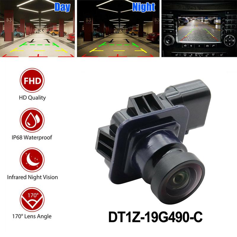 Black Rear Backup Camera Reverse Camera Direct Replacement Easy tallation ABS Plastic Construction Rear Lens Assembly