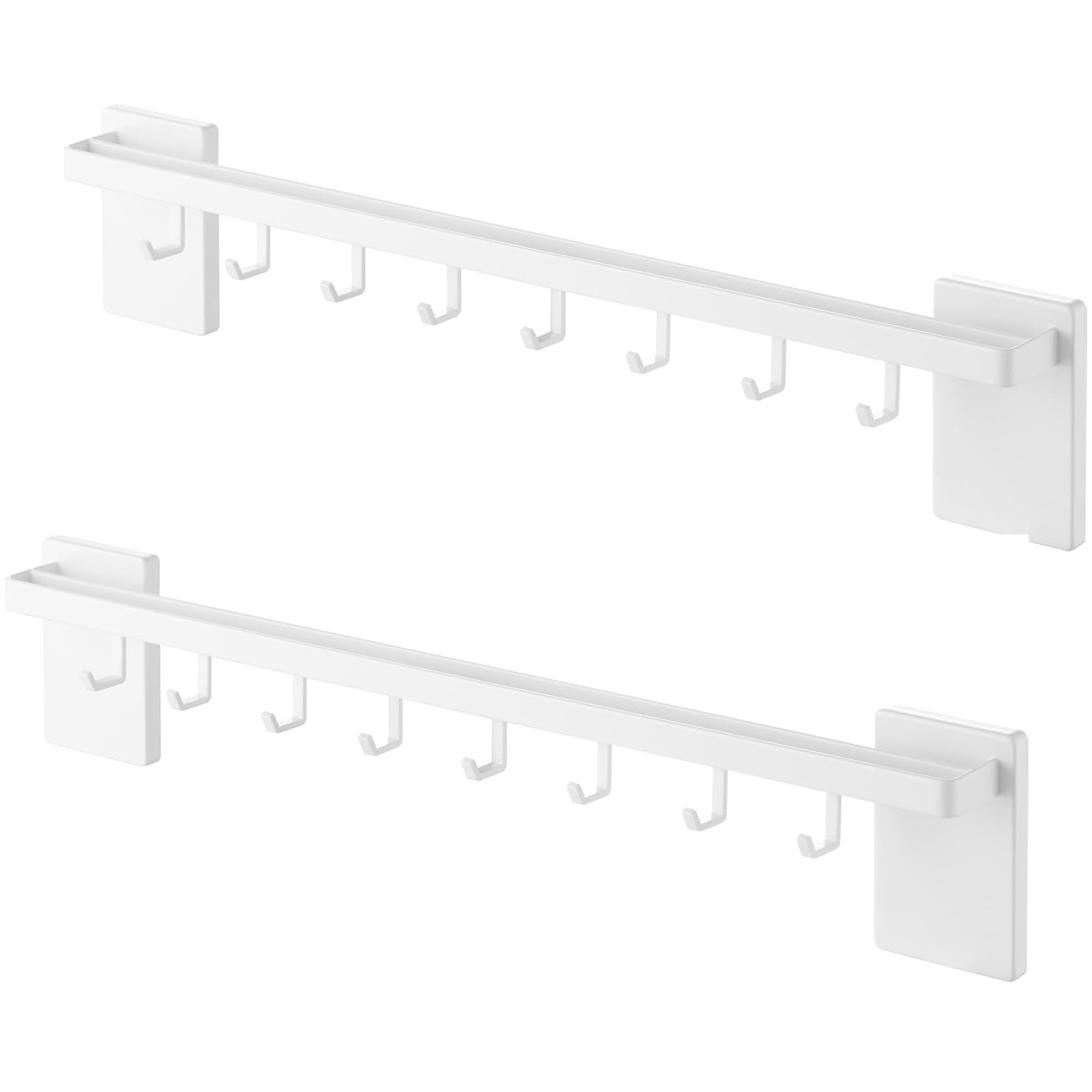 Yamazaki Film Kitchen Tool Bar with Can Also Store Pot W55 10412 x 2 Hooks Hooks Lids Tower White белый 11580₽