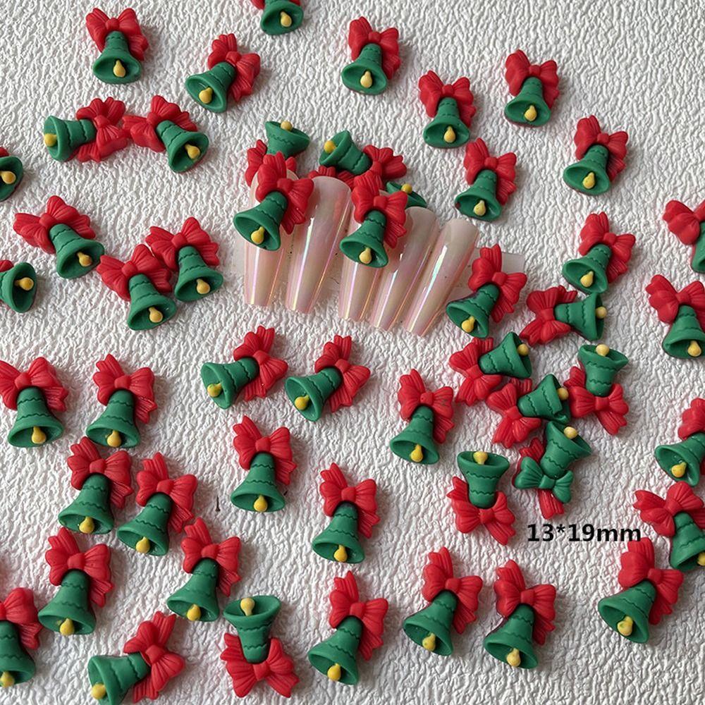 

Дерево Каваий Ноготь Аксессуары Рождественские Украшения Женский Подарок Рождественский Нейл-арт Украшения C