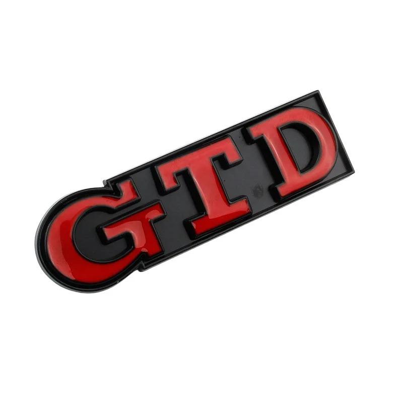 New Car 3D Metal GTD Badge Body Front Grill Trunk Emblem Sticker For Volkswagen VW Golf 3 4 5 6 7 7.5 MK4 MK5 MK6 MK7 GTD C