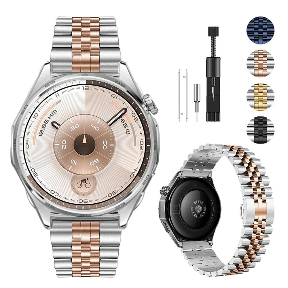 22mm Metal Strap for Huawei Watch GT6-5-4-3 Pro 46mm Stainless Steel Bracelet Watchband For Amazfit Bip 6/Balance 2 Accessories