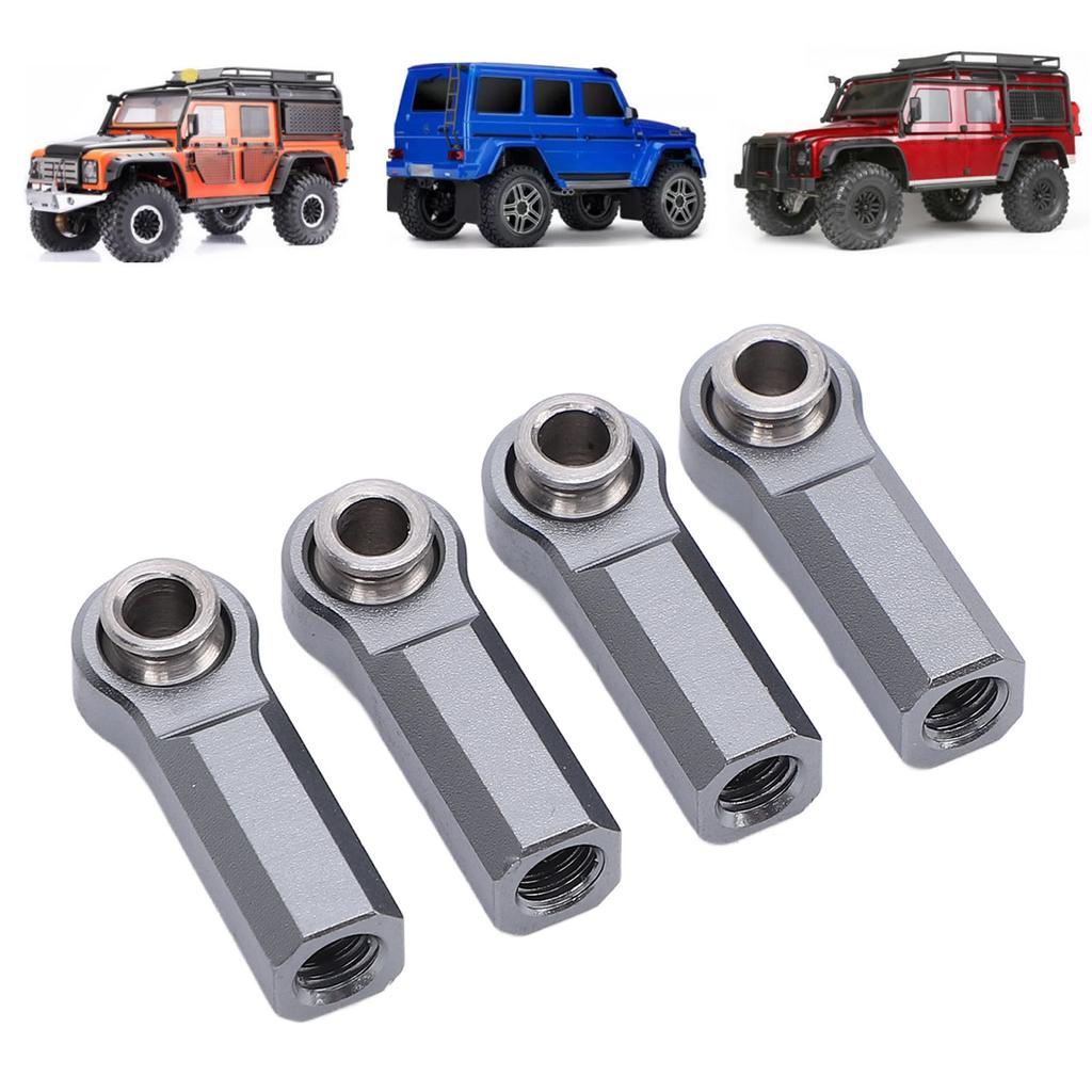 4PCS Metal Joint Alloy for 1/10 Model Car 7.0mm Diameter M4 Thrd RC Car Joint 4 Straight
