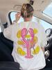 Womens  Cotton Lobster  Lemon Slice Graphic TShirt Short Sleeve Summer Top Tee Adies Beach Wear