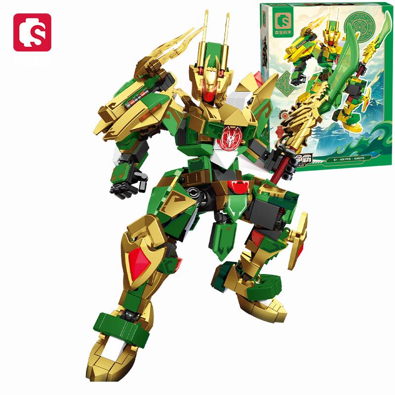 SEMBO BLOCK Mechanic Series Transforming Mecha  Building Blocks  MOC The Monkey KingNezhaand other characters Assembly Bricks