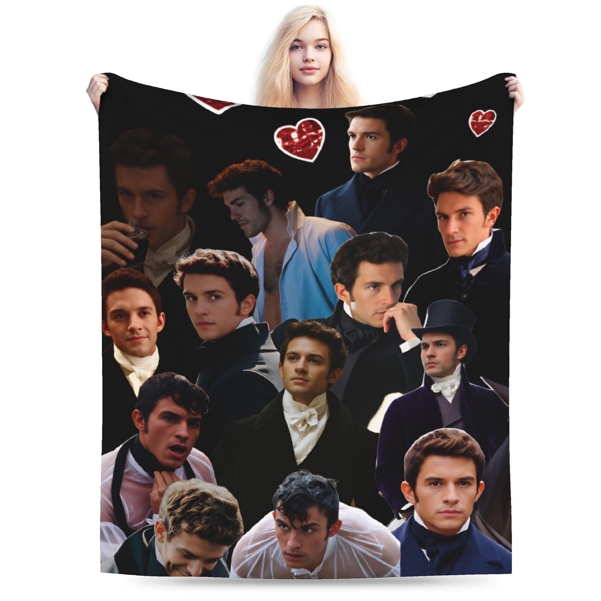Jonathan Bailey Retro S Bailey  Blankets  Soft Pattern Plush Throw Blanket For Students Outdoor Flannel Bedspread Bed Cover 30x40in