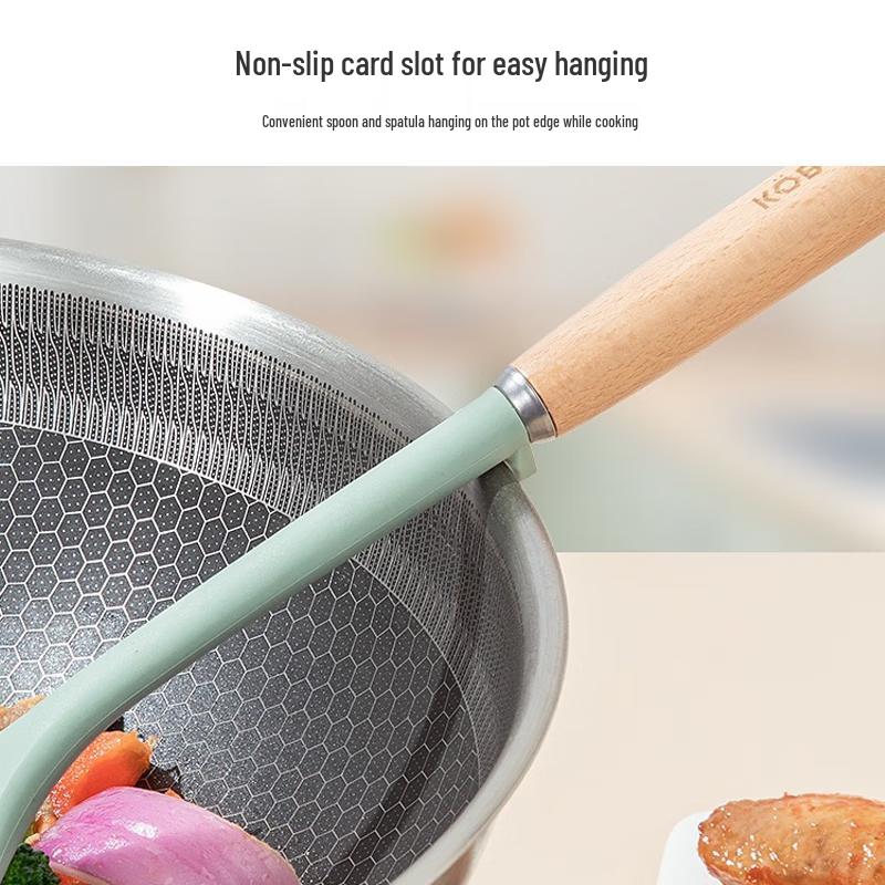 Kangbach Beechwood Silicone Spatula Spoon Set