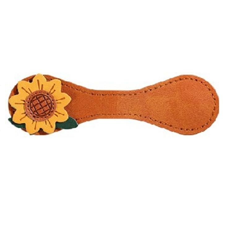 

Fine Craftsmanship Page Holder Ideal For Novels Textbooks Magazines Premium Leather Sunflower Bookmarks Smoother Edges