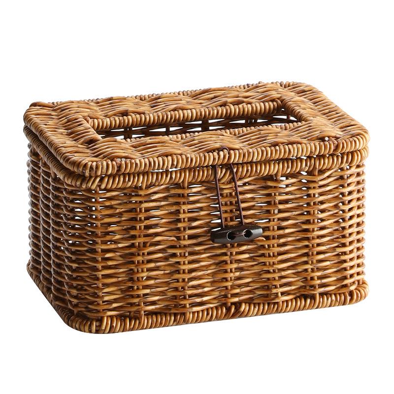 Nordic Style Multifunctional Tissue Box & Remote Control Organizer