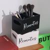 Creative Remote Control Storage Box 2 Compartments Household Desktop Storage Box Portable Large Capacity