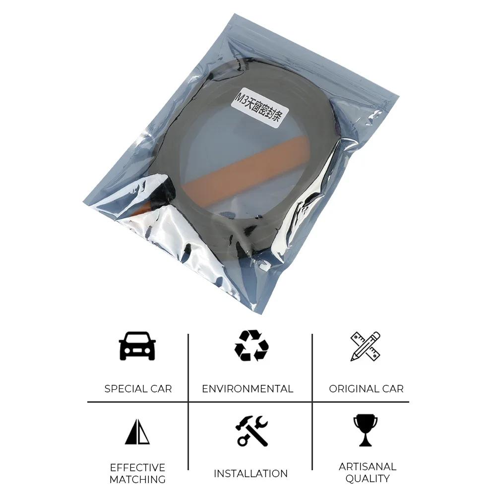 Sunroof Seal Strip for Tesla Model Y Juniper Model 3 Highland 2025 Dustproof and Waterproof Soundproof Rubber Car Accessories