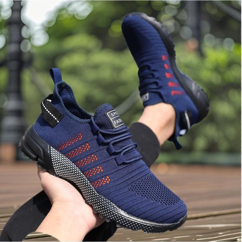 Neue Leichte Herren Freizeitschuhe Street Fashion Design Outdoor Abenteuer Sneaker Moderner Look Rutschfest Schnürschuhe